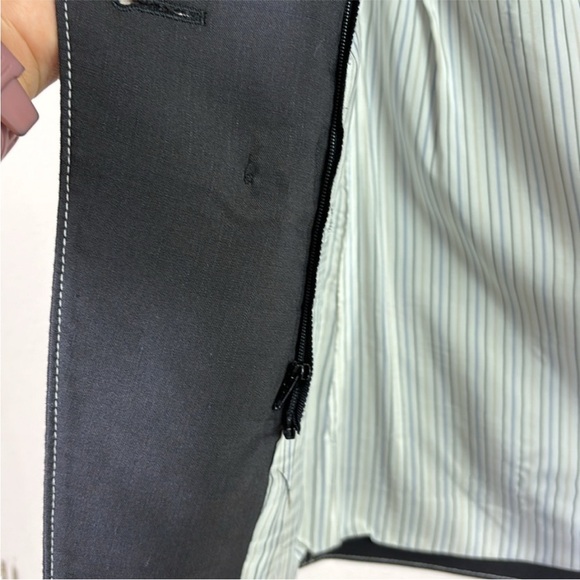 Veronica Beard Hastings Dickey Button Linen Blend Jacket Dark Navy Blue size 10 - Picture 8 of 16